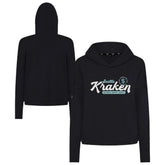 Seattle Kraken Levelwear Women's Sweet Monument Tri-Blend Cropped Pullover Hoodie - NHL Hoodies