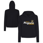 Pittsburgh Penguins Levelwear Women's Sweet Monument Tri-Blend Cropped Pullover Hoodie - NHL Hoodies