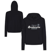 Colorado Avalanche Levelwear Women's Sweet Monument Tri-Blend Cropped Pullover Hoodie - NHL Hoodies