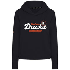 Anaheim Ducks Levelwear Women's Sweet Monument Tri-Blend Cropped Pullover Hoodie - NHL Hoodies