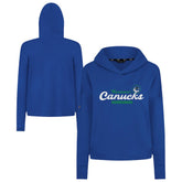 Vancouver Canucks Levelwear Women's Sweet Monument Tri-Blend Cropped Pullover Hoodie - NHL Hoodies