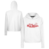 Detroit Red Wings Levelwear Women's Sweet Monument Tri-Blend Cropped Pullover Hoodie - NHL Hoodies