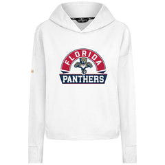 Florida Panthers Levelwear Women's Sweet Banner Arch Tri-Blend Cropped Pullover Hoodie - NHL Hoodies