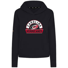 Carolina Hurricanes Levelwear Women's Sweet Banner Arch Tri-Blend Cropped Pullover Hoodie - NHL Hoodies