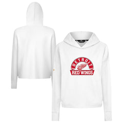 Detroit Red Wings Levelwear Women's Sweet Banner Arch Tri-Blend Cropped Pullover Hoodie - NHL Hoodies