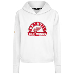 Detroit Red Wings Levelwear Women's Sweet Banner Arch Tri-Blend Cropped Pullover Hoodie - NHL Hoodies
