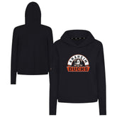 Anaheim Ducks Levelwear Women's Sweet Banner Arch Tri-Blend Cropped Pullover Hoodie - NHL Hoodies