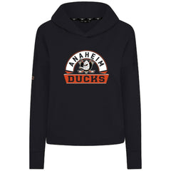 Anaheim Ducks Levelwear Women's Sweet Banner Arch Tri-Blend Cropped Pullover Hoodie - NHL Hoodies