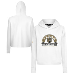 Vegas Golden Knights Levelwear Women's Sweet Banner Arch Tri-Blend Cropped Pullover Hoodie - NHL Hoodies