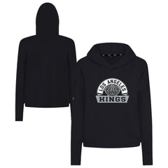 Los Angeles Kings Levelwear Women's Sweet Banner Arch Tri-Blend Cropped Pullover Hoodie - NHL Hoodies