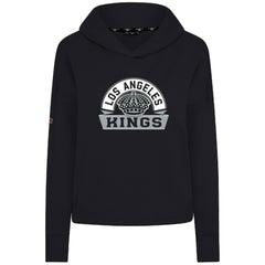 Los Angeles Kings Levelwear Women's Sweet Banner Arch Tri-Blend Cropped Pullover Hoodie - NHL Hoodies