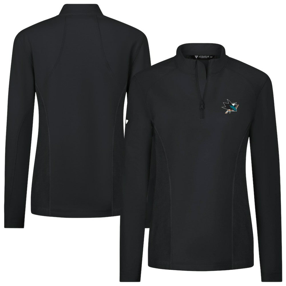 San Jose Sharks Levelwear Women's Upright Quarter-Zip Pullover - NHL Pullover