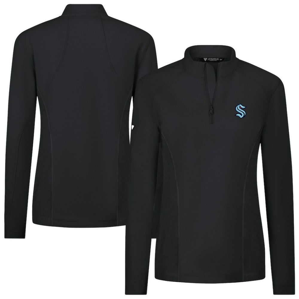 Seattle Kraken Levelwear Women's Upright Quarter-Zip Pullover - NHL Pullover