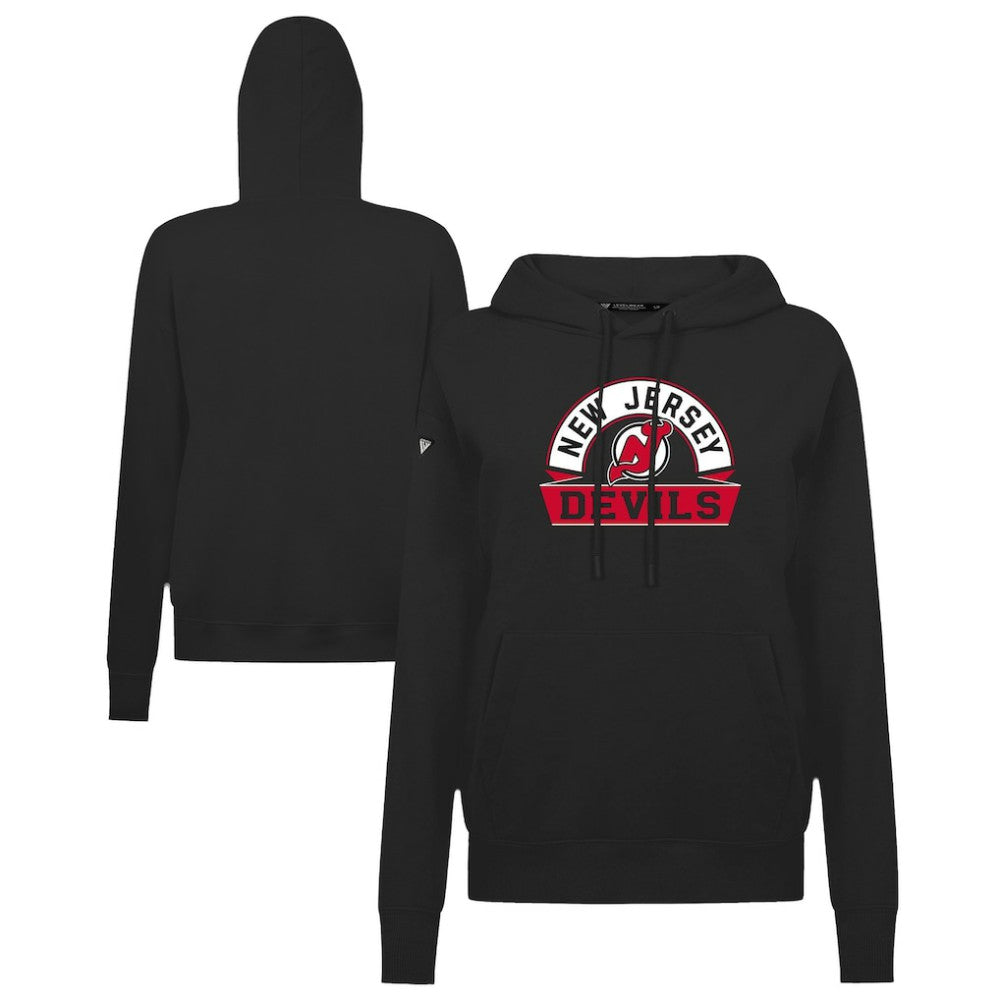 New Jersey Devils Levelwear Women's Adorn Banner Arch Pullover Hoodie - NHL Jerseys