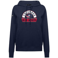 Columbus Blue Jackets Levelwear Women's Adorn Banner Arch Pullover Hoodie - NHL Hoodies