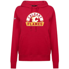 Calgary Flames Levelwear Women's Adorn Banner Arch Pullover Hoodie - NHL Hoodies
