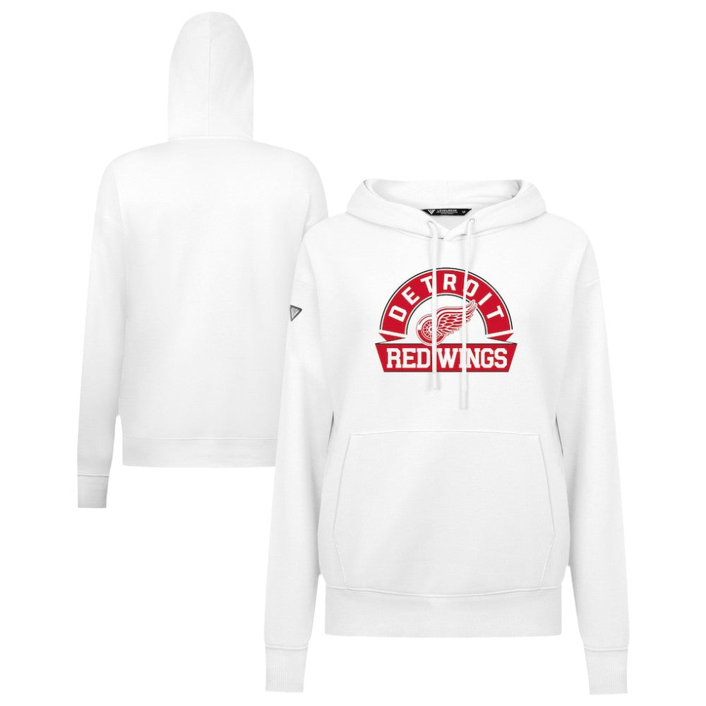 Detroit Red Wings Levelwear Women's Adorn Banner Arch Pullover Hoodie - NHL Hoodies