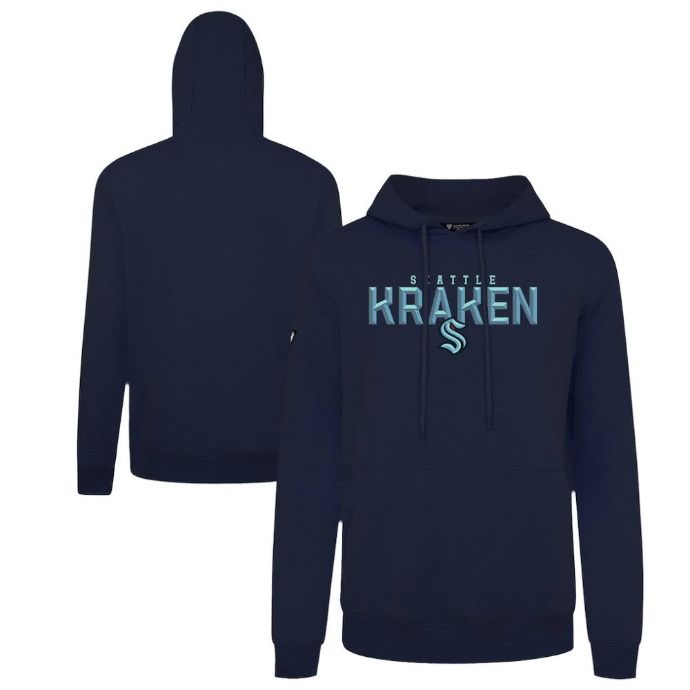 Seattle Kraken Levelwear Podium Carve Pullover Hoodie - NHL Hoodies