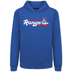 New York Rangers Levelwear Youth Podium Monument Pullover Hoodie - NHL Hoodies
