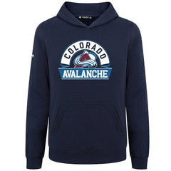 Colorado Avalanche Levelwear Youth Podium Banner Arch Pullover Hoodie - NHL Hoodies