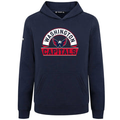 Washington Capitals Levelwear Youth Podium Banner Arch Pullover Hoodie - NHL Hoodies