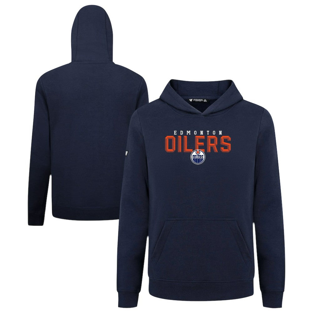 Edmonton Oilers Levelwear Youth Podium Carve Pullover Hoodie - NHL Hoodies
