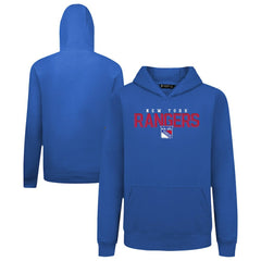New York Rangers Levelwear Youth Podium Carve Pullover Hoodie - NHL Hoodies