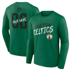 Kelly Green Boston Celtics Hustle Custom Long Sleeve T-Shirt | NBA