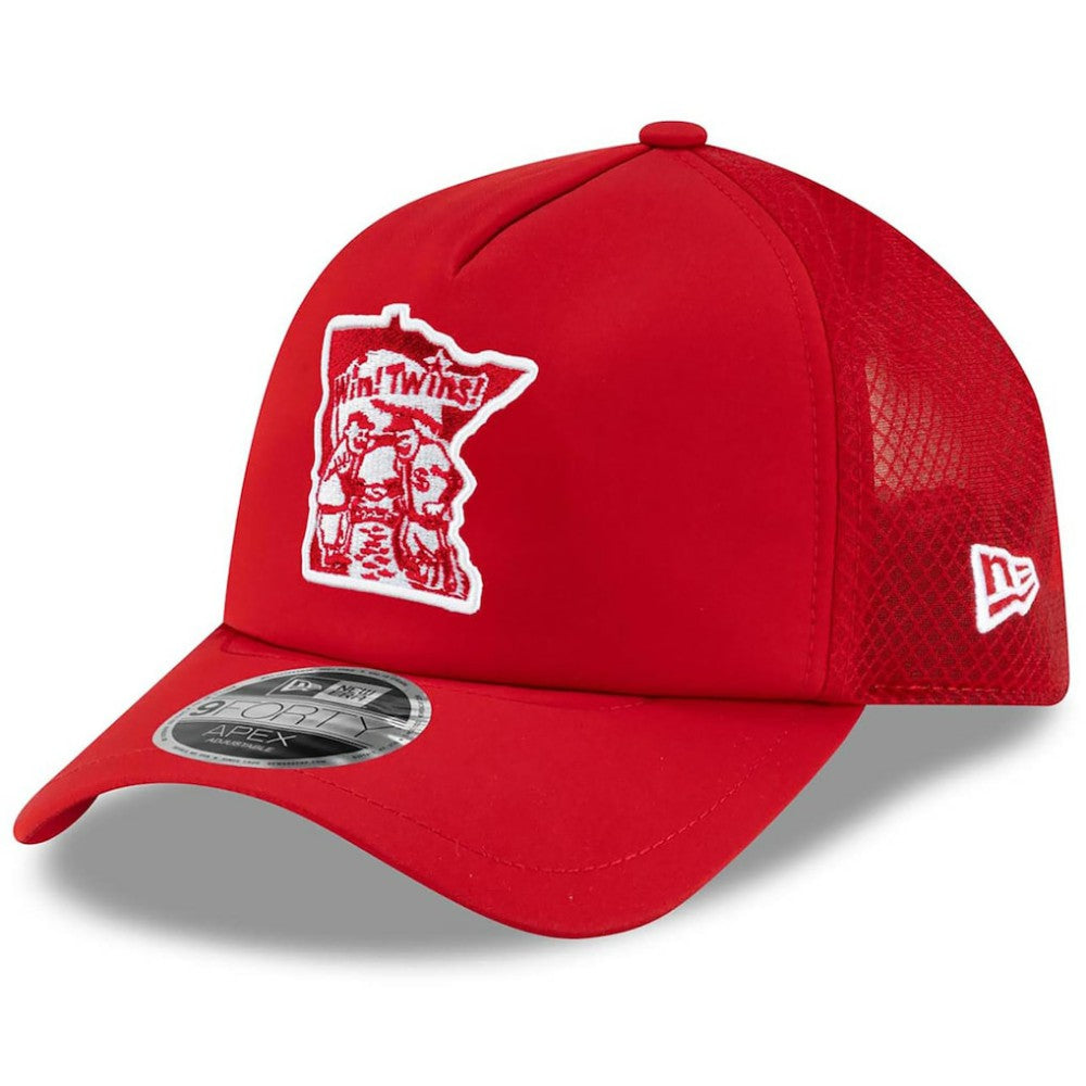 Minnesota Twins New Era 2026 Batting Practice Alternate Apex 9FORTY Adjustable Hat - MLB Hats