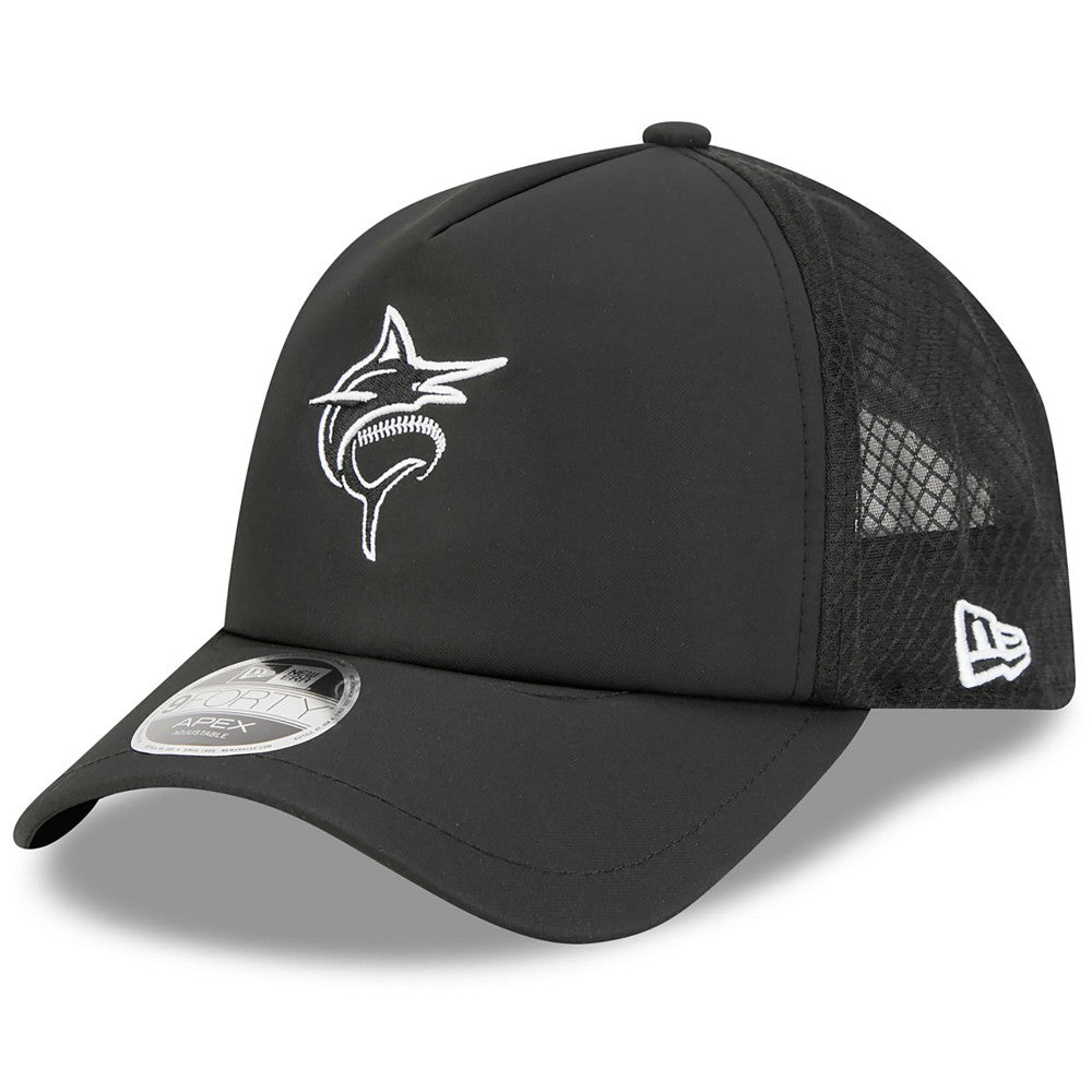 Miami Marlins New Era 2026 Batting Practice Alternate Apex 9FORTY Adjustable Hat - MLB Hats