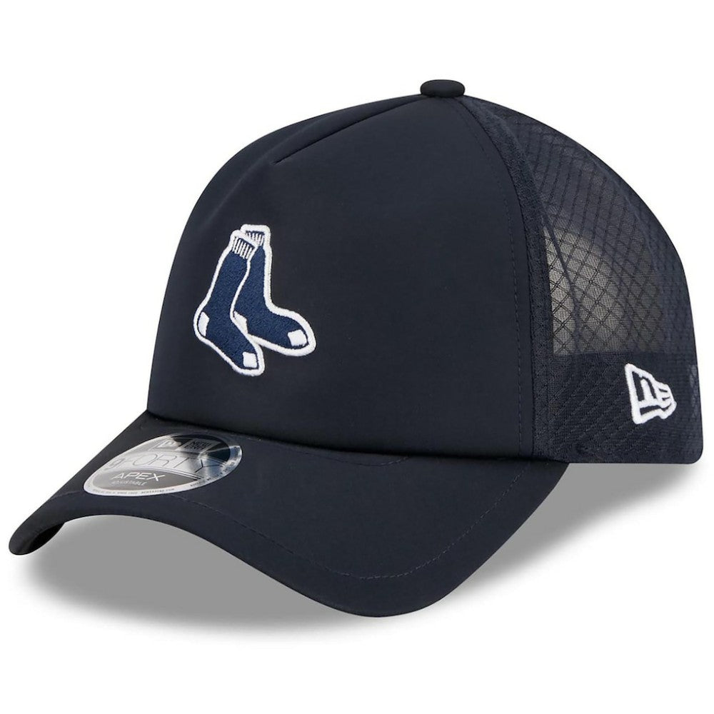 Boston Red Sox New Era 2026 Batting Practice Alternate Apex 9FORTY Adjustable Hat - MLB Hats