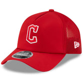Cleveland Guardians New Era 2026 Batting Practice Apex 9FORTY Adjustable Trucker Hat - MLB Hats