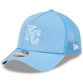 Kansas City Royals New Era 2026 Batting Practice Apex 9FORTY Adjustable Trucker Hat - MLB Hats