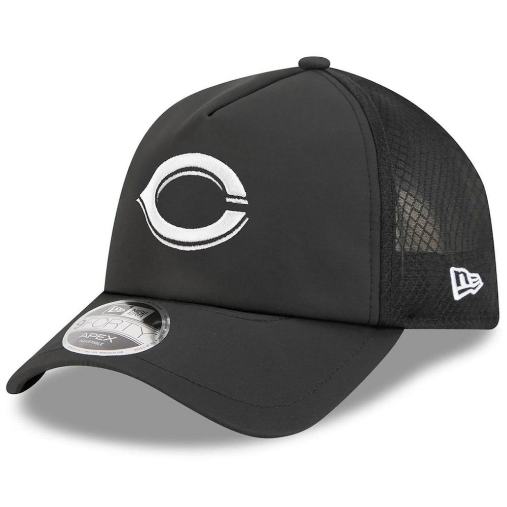 Cincinnati Reds New Era 2026 Batting Practice Apex 9FORTY Adjustable Trucker Hat - MLB Hats