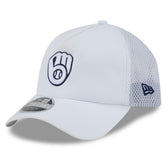 Milwaukee Brewers New Era 2026 Batting Practice Apex 9FORTY Adjustable Trucker Hat - MLB Hats