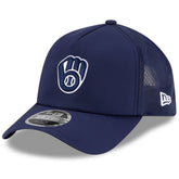 Milwaukee Brewers New Era 2026 Batting Practice Apex 9FORTY Adjustable Trucker Hat - MLB Hats