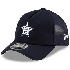 Houston Astros New Era 2026 Batting Practice Apex 9FORTY Adjustable Trucker Hat - MLB Hats