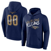 Navy New Orleans Pelicans Hustle Custom Pullover Hoodie | NBA