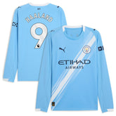 Erling Haaland Manchester City 2025/26 Home Replica Long Sleeve Player Jersey