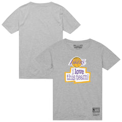 Heather Gray Los Angeles Lakers I Love This Team T-Shirt | NBA