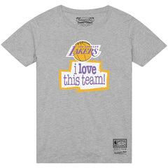 Heather Gray Los Angeles Lakers I Love This Team T-Shirt | NBA