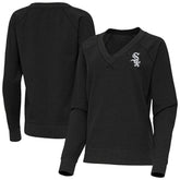 Chicago White Sox Antigua Women's Varsity Tri-Blend V-Neck Long Sleeve T-Shirt - MLB T-shirts
