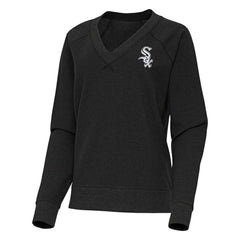 Chicago White Sox Antigua Women's Varsity Tri-Blend V-Neck Long Sleeve T-Shirt - MLB T-shirts