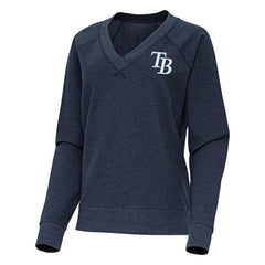 Tampa Bay Rays Antigua Women's Varsity Tri-Blend V-Neck Long Sleeve T-Shirt - MLB T-shirts