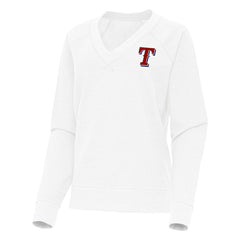 Texas Rangers Antigua Women's Varsity Tri-Blend V-Neck Long Sleeve T-Shirt - MLB T-shirts