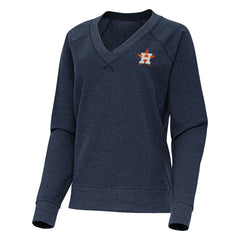Houston Astros Antigua Women's Varsity Tri-Blend V-Neck Long Sleeve T-Shirt - MLB T-shirts