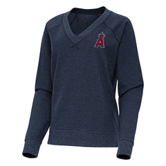 Los Angeles Angels Antigua Women's Varsity Tri-Blend V-Neck Long Sleeve T-Shirt - MLB T-shirts