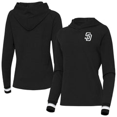 San Diego Padres Antigua Women's Trek Pullover Hoodie - MLB Hoodies