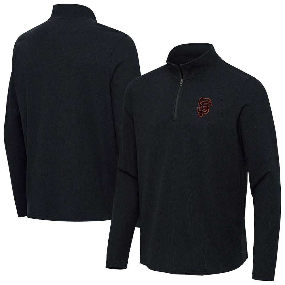 San Francisco Giants Antigua Sync Tri-Blend Quarter-Zip Pullover - MLB Pullover