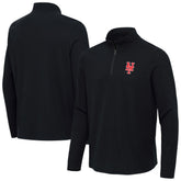 New York Mets Antigua Sync Tri-Blend Quarter-Zip Pullover - MLB Pullover